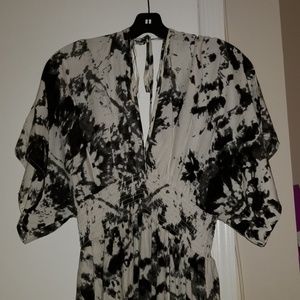 Awesome black and white tiedye maxi dress